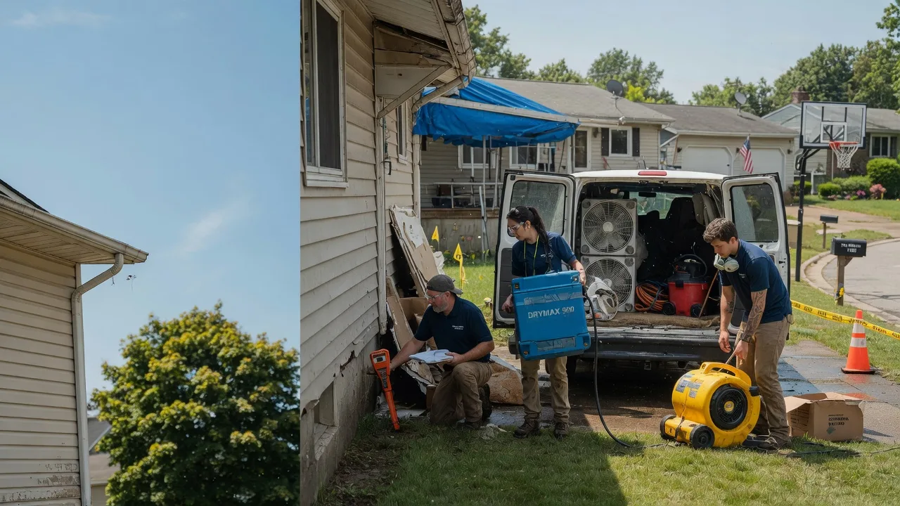 Ceiling Leak Cleanup in Bismarck, IL near me